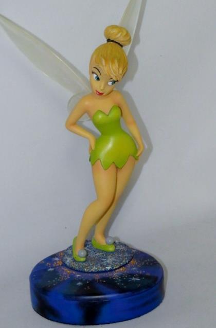 Disney TINKER BELL Markrita Figurine Hidden JEWELRY Pin Box – 10.5″ In. (RARE)