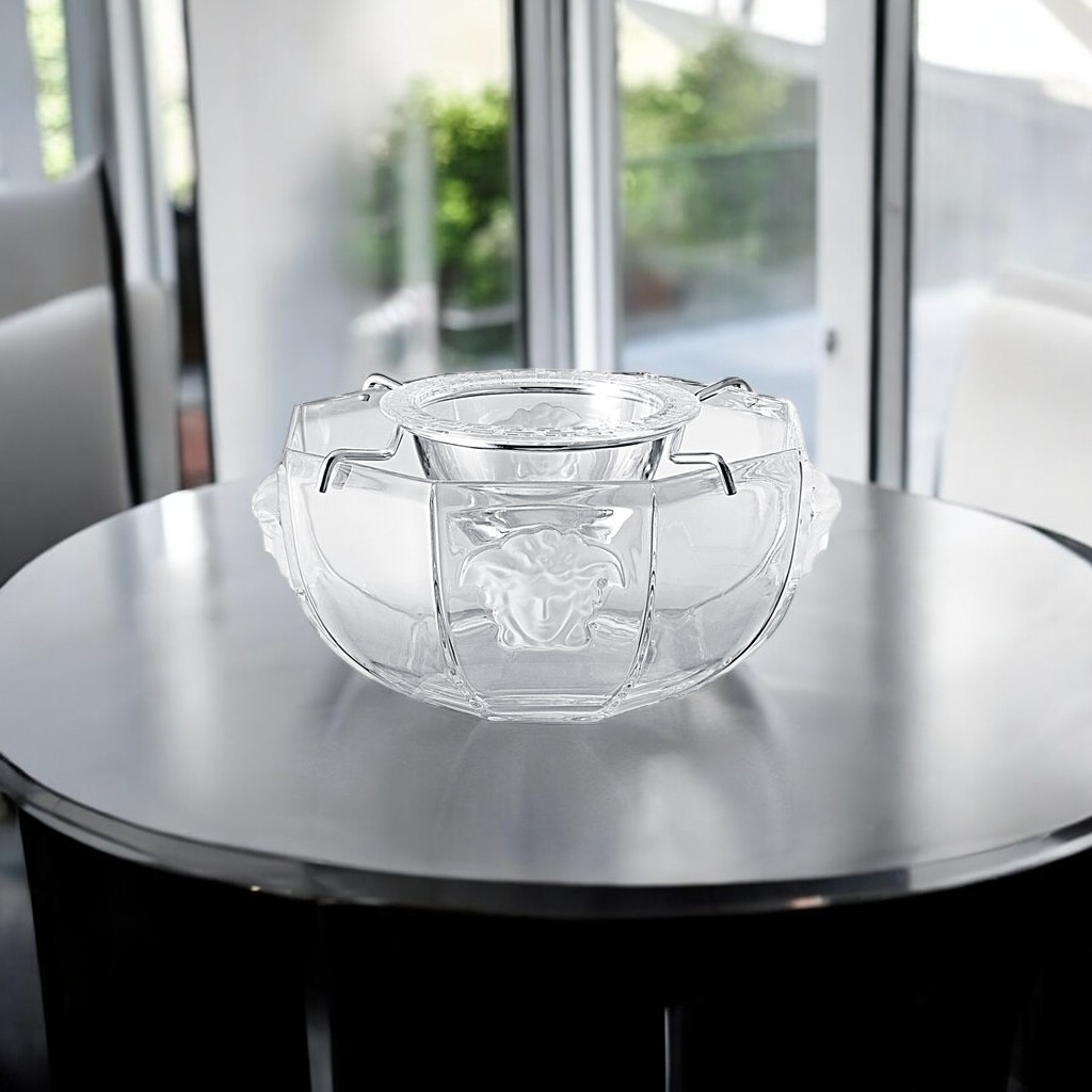 Versace Rosenthal Medusa Lumiere Caviar cup – Round 20665-110835-45365 Porcelain