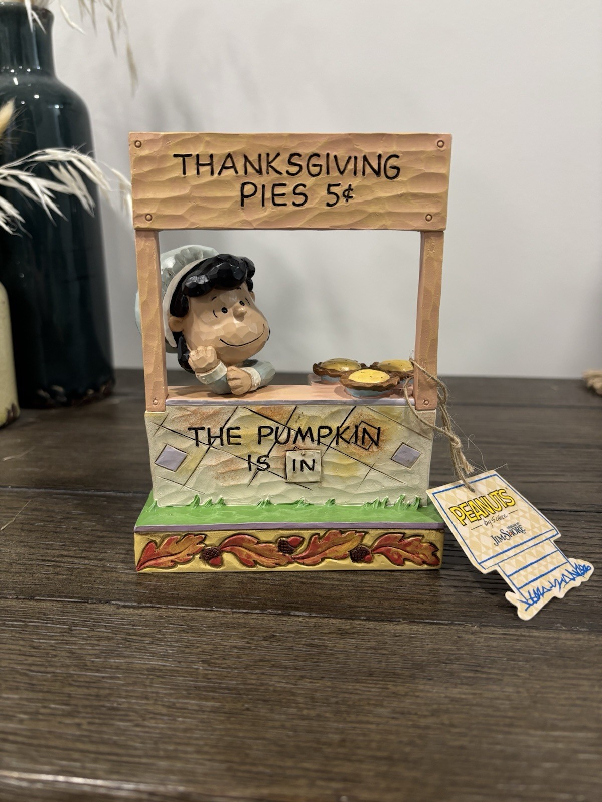 New Jim Shore Peanuts “The Pumpkin Is In” 6000979 Lucy, Thanksgiving, Halloween