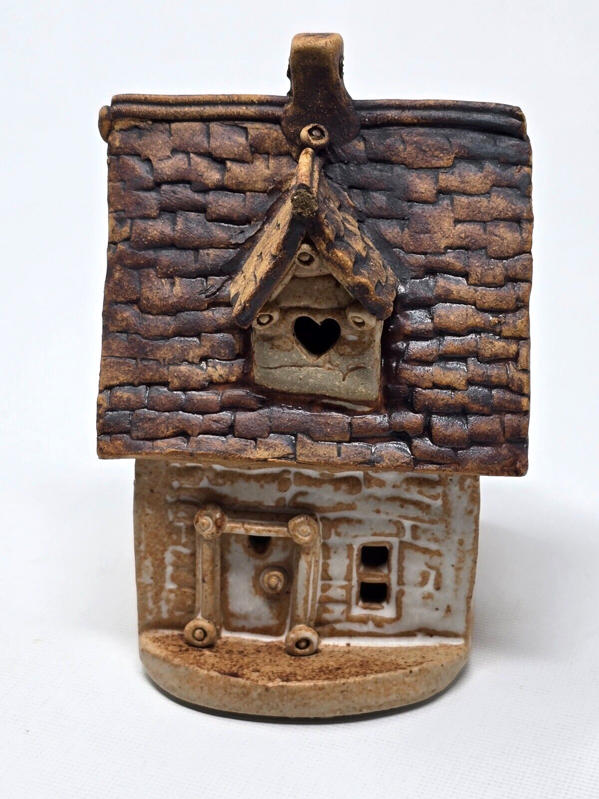 1980-90s Windy Meadows Pottery House Cottage Hometown Collection Small 4″ H E