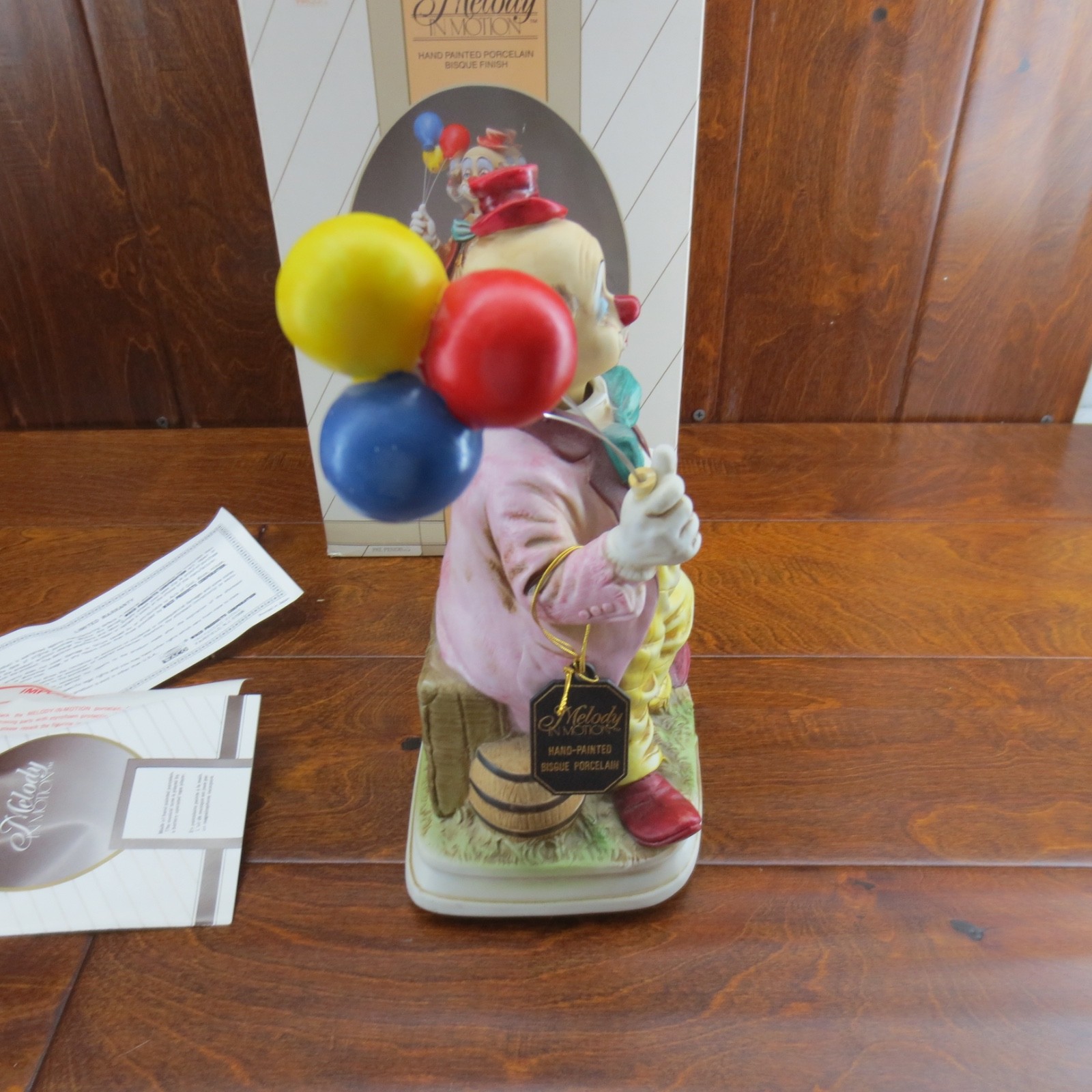 Melody in Motion Hand Painted Porcelain Bisque Finish Balloon Clown -PARTS ONLY