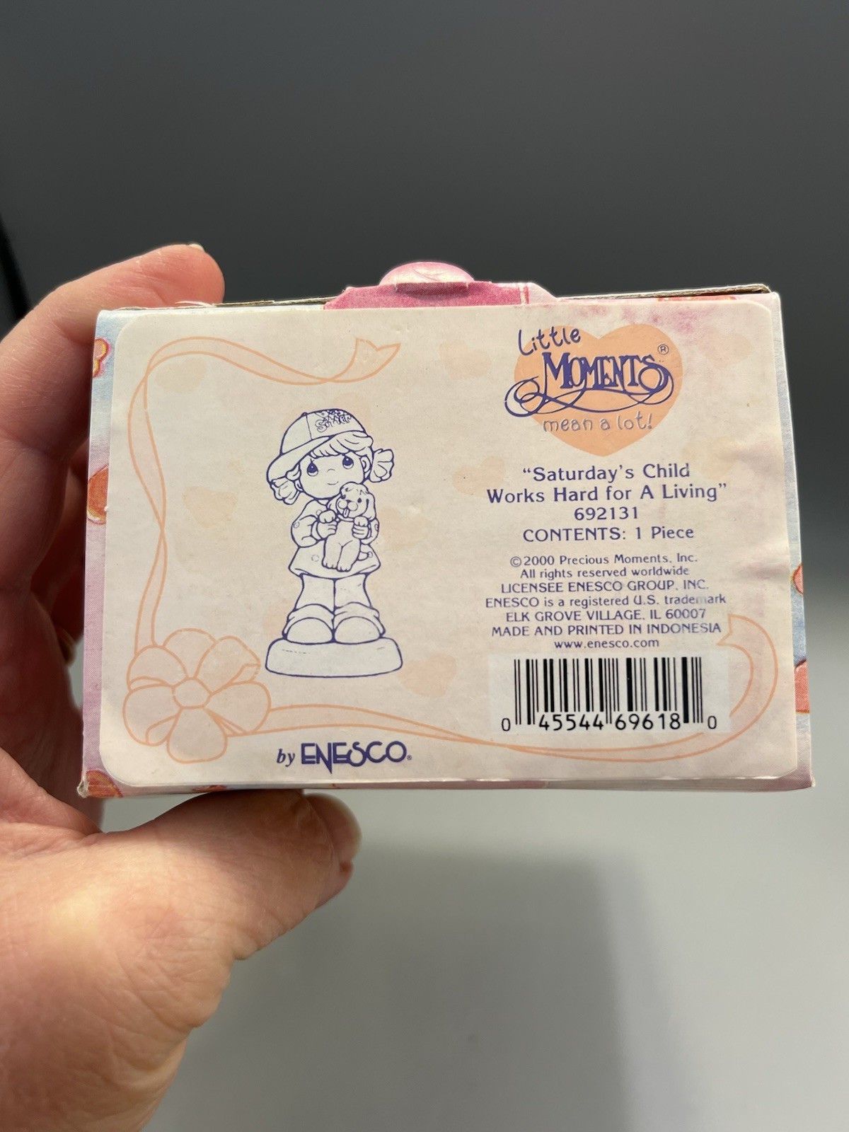 Precious Moments Figurine “Saturday’s Child Works Hard For A Living” #692131 NIB