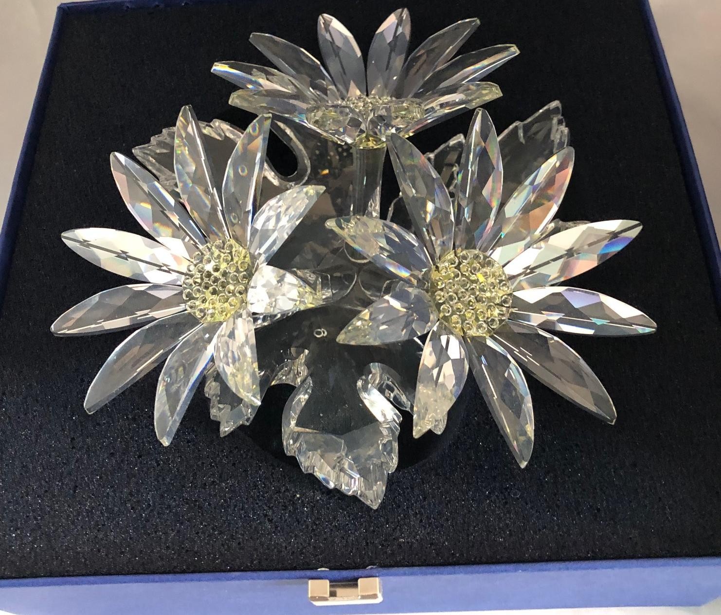 SWAROVSKI MAXI FLOWER ARRANGEMENT, #252976, RETIRED, RARE, COA, NEW IN BOX
