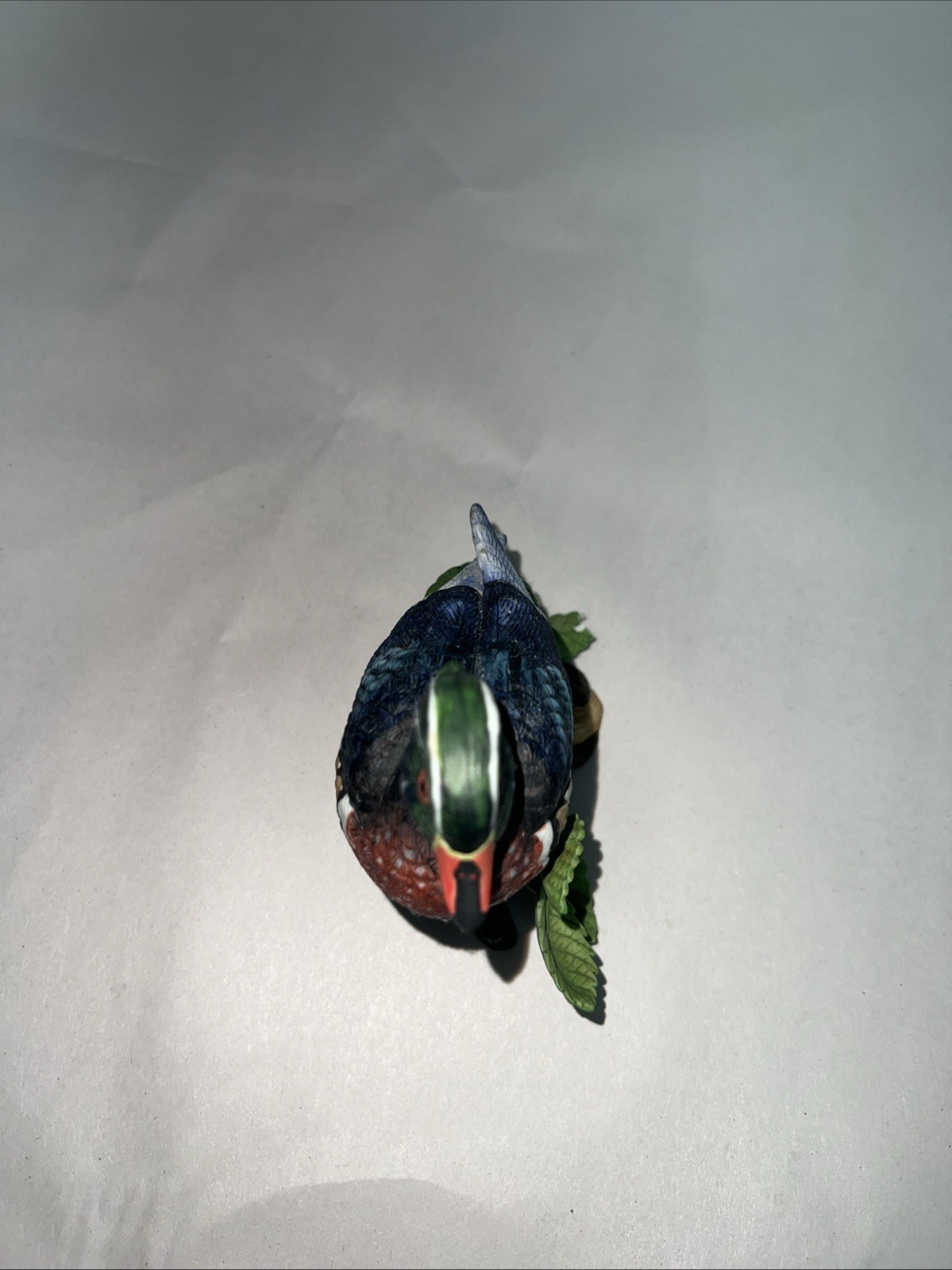 Lenox “WOOD DUCK” From Garden Bird Collection 1990 Fine Porcelain Broken Leaf