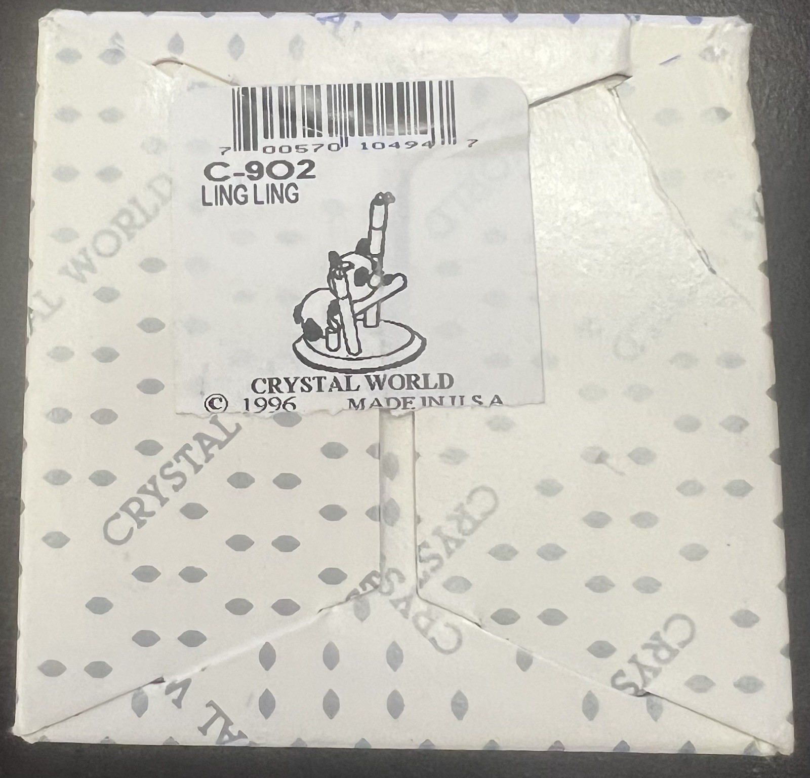 crystal world figurines Lingling Panda MIB