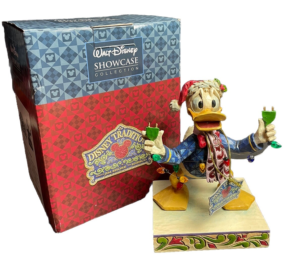 New Jim Shore Disney Traditions Donald Duck Unplugged for the Holidays Orig. Pkg