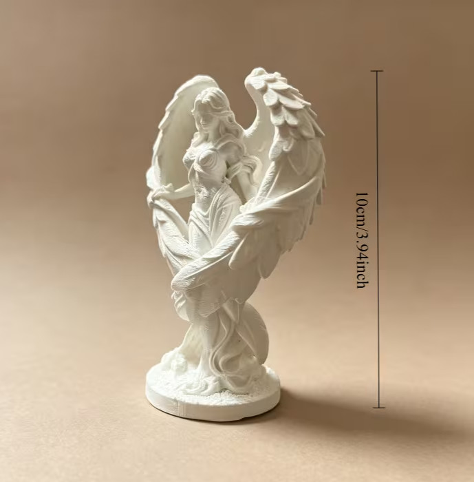 3D Printed White Angel Statue/Figurine