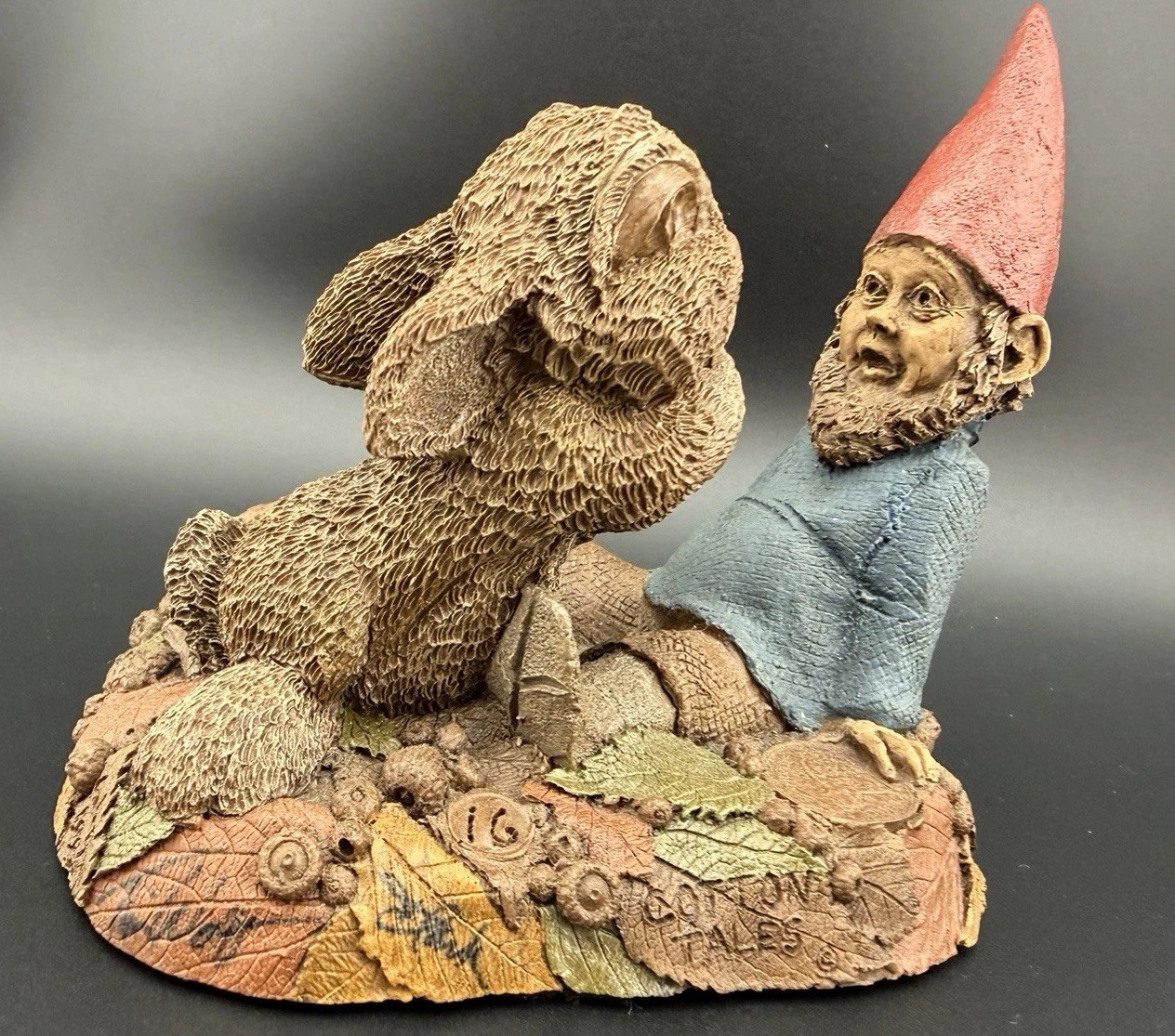 Tom Clark Tim Wolfe 2 INK SIGNATURES Cotton Tales Gnome #16 Cairn Studio RARE