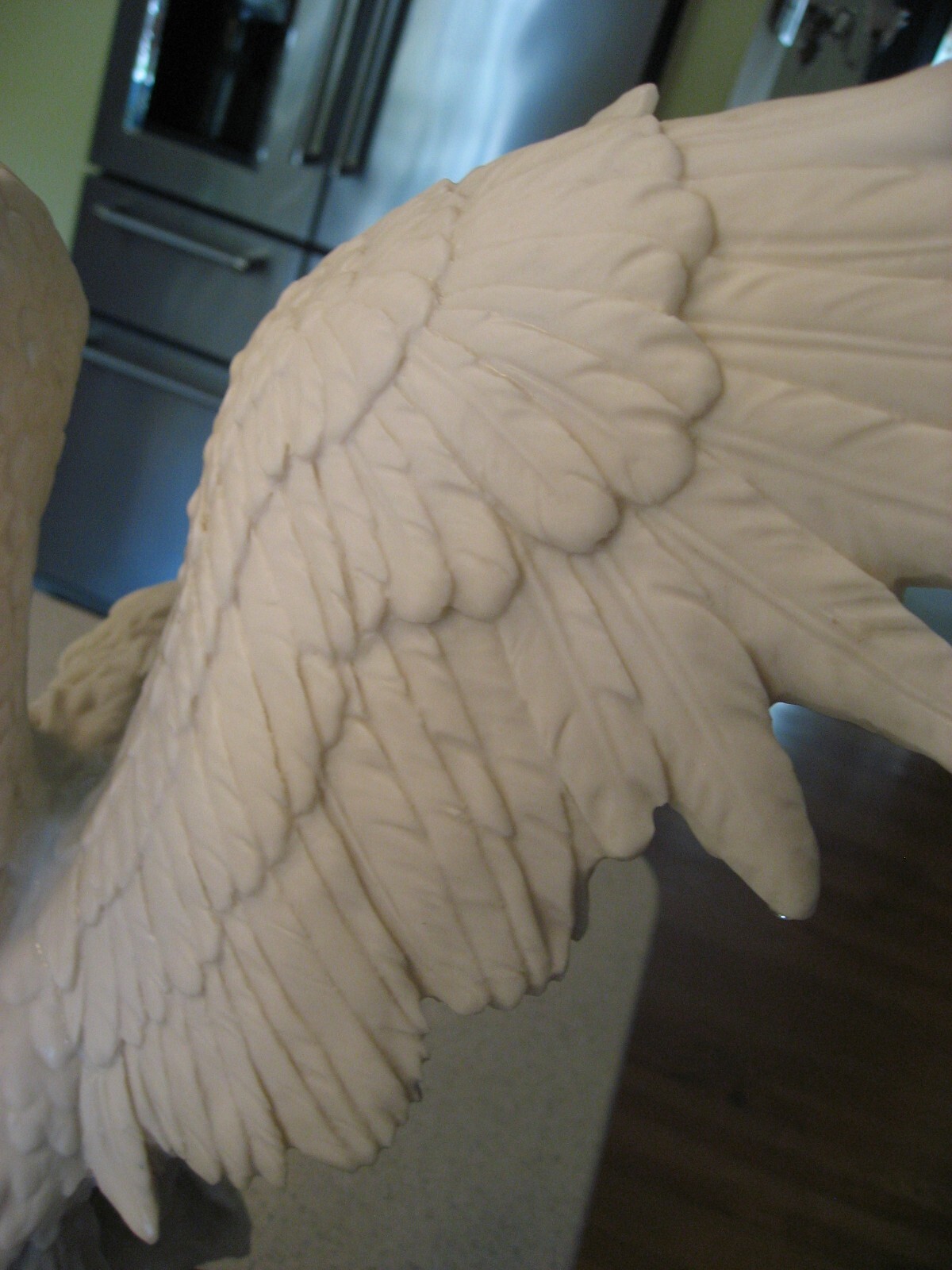 Vtg A. Belcari Bald Eagle Sculpture Artist Signed Made in Italy 1983 about 11.5”