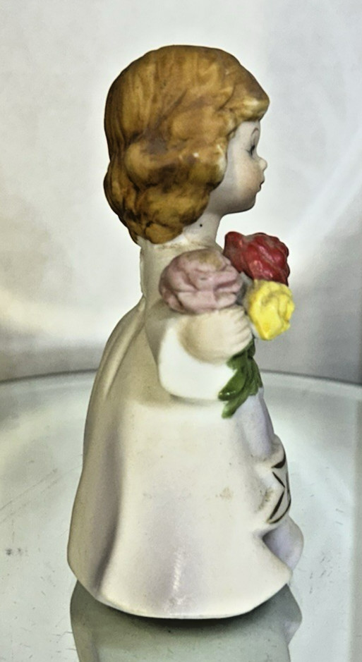 Vintage 4″ Lefton AUGUST Birthday Porcelain Figurine Hand-Painted Matte Finish