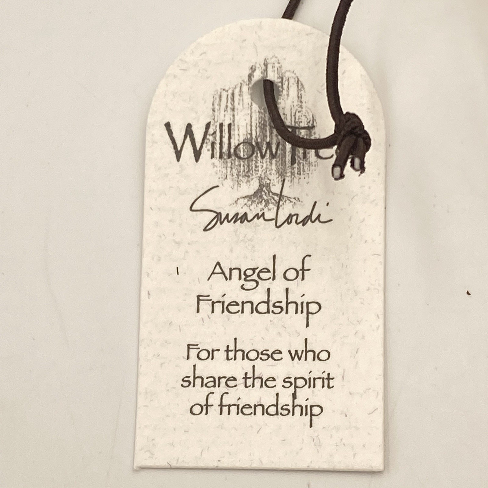 Willow Tree “Angel of Friendship” Ornament #26043 Susan Lordi Demdaco 2013 Dog