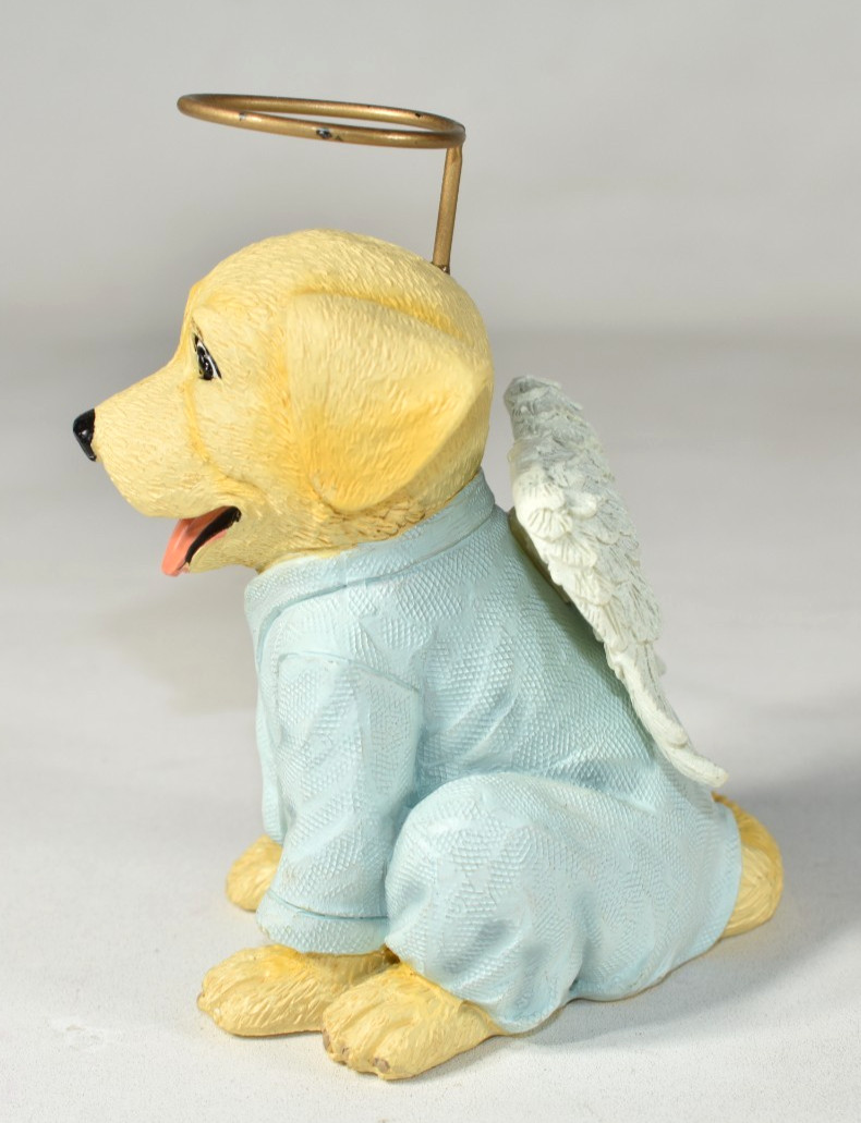 Hawthorne Village Happy Howl-idays Puppy Pageant Golden Angel Dog Nativity