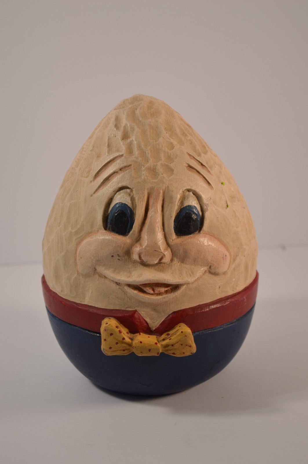Humpty Dumpty Egg Figurine Two Face Happy Sad Nursery Rhyme Decor Hand Painted 8
