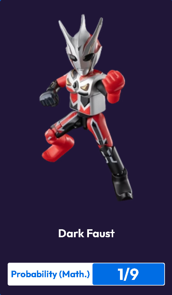 Blokees Ultraman Galaxy Version 15 Mini Model Kit Dark Faust 1/9