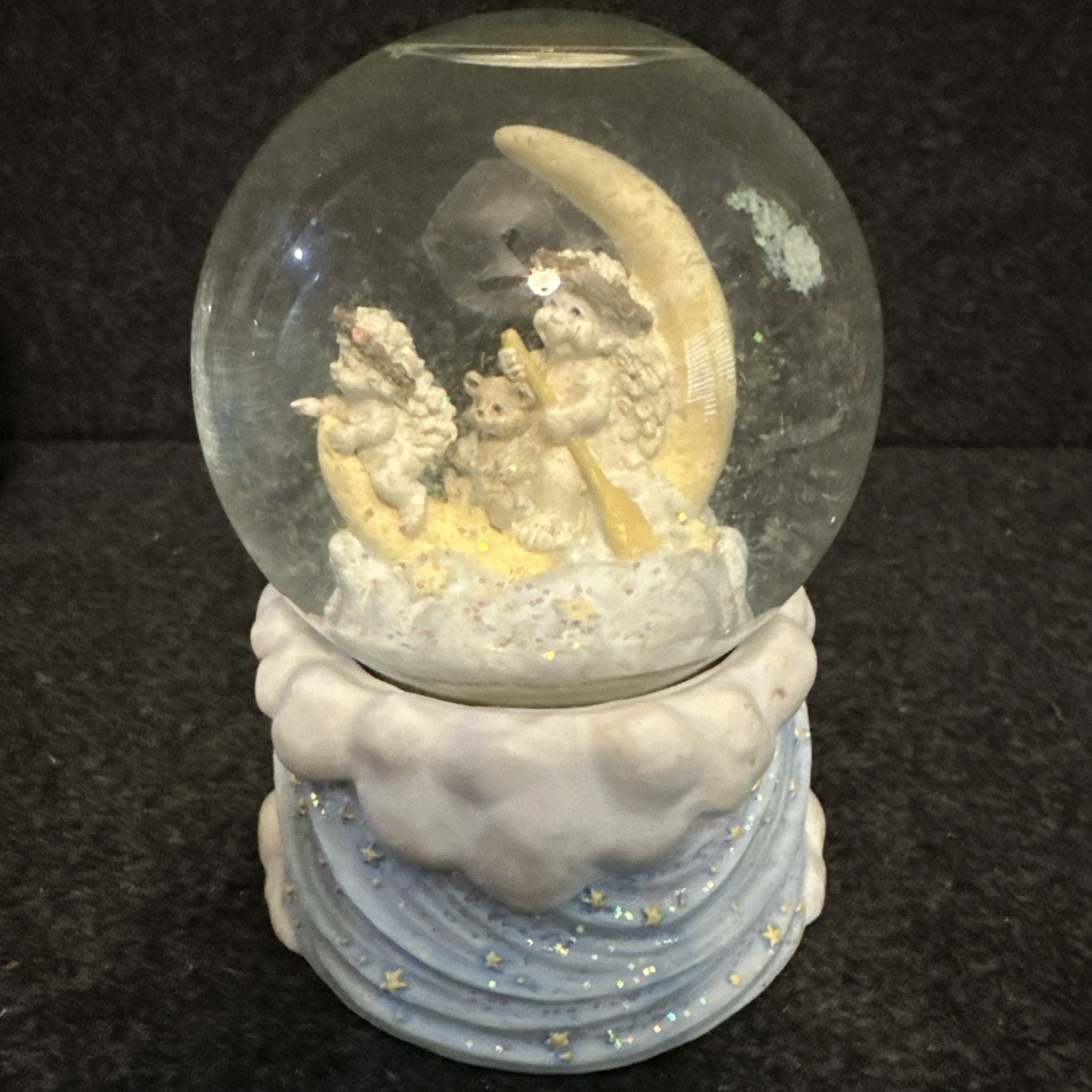 1996 Westland DREAMSICLES Angel Cherub MUSIC SNOW GLOBE “Moon River” #D8509