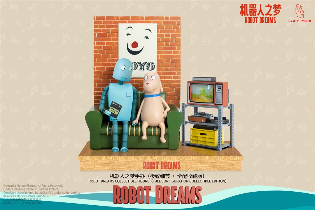 LUCK MOAI Robot Dreams Deluxe Edition Limited Fashion Figure 24cm New In Stock
