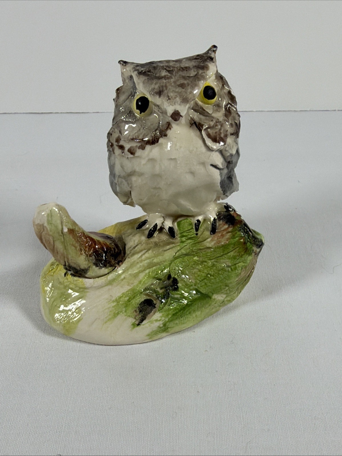 MOLLA Art Pottery Canada Woodland Creatures Owl Figurine