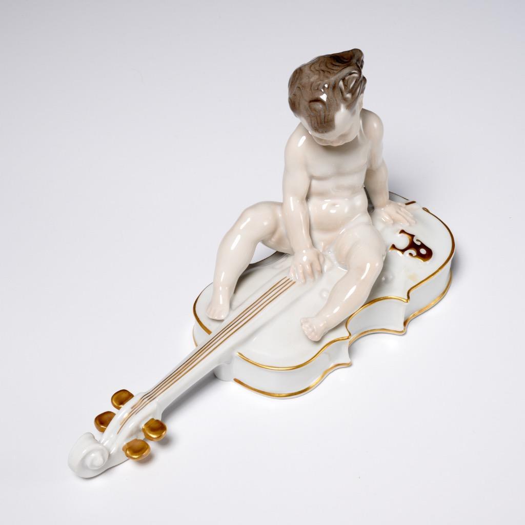 Rosenthal Ferdinand Liebermann Cellist Putti Cello Model 342 Selb Germany 8.5″l