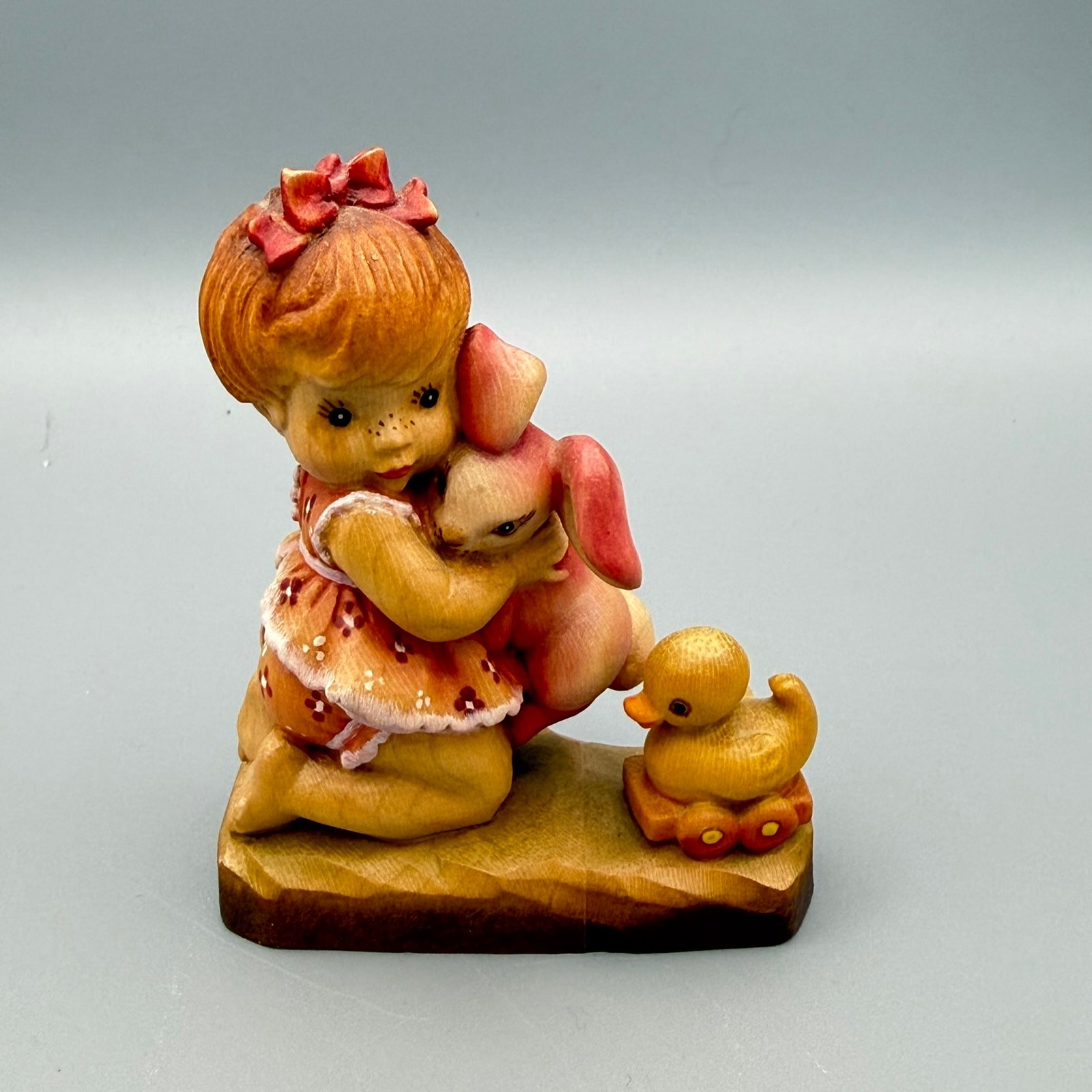 ANRI Vintage Sarah Kay “All Mine” 3.5 in Wood Carved Limited Edition 676/4000