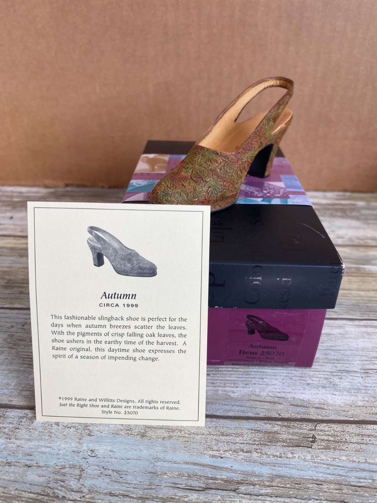 Lot of 9 Just the Right Shoe by Raine Mini Shoes Ankle Boot Courtly Riches w/Box