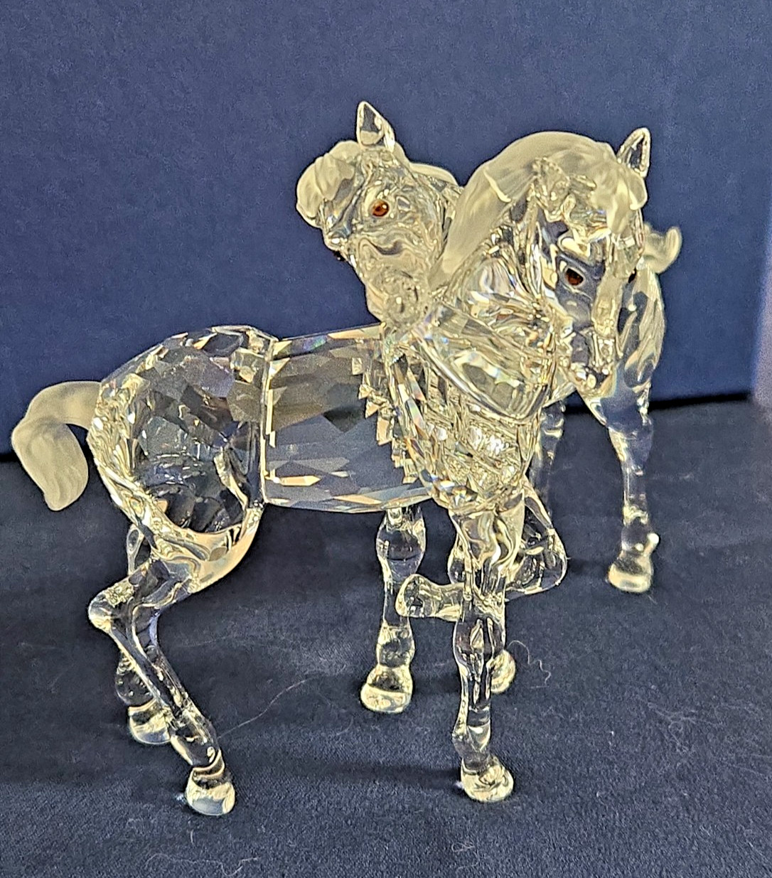 Swarovski Crystal Playing Foals #627637 Figurine Clear New in Box