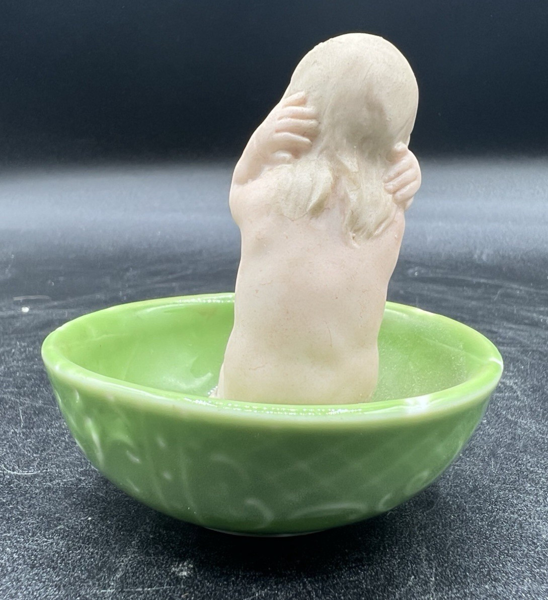 Gebruder Heubach-German Bisque-Piano Baby-Baby In A Wash Basin Tub