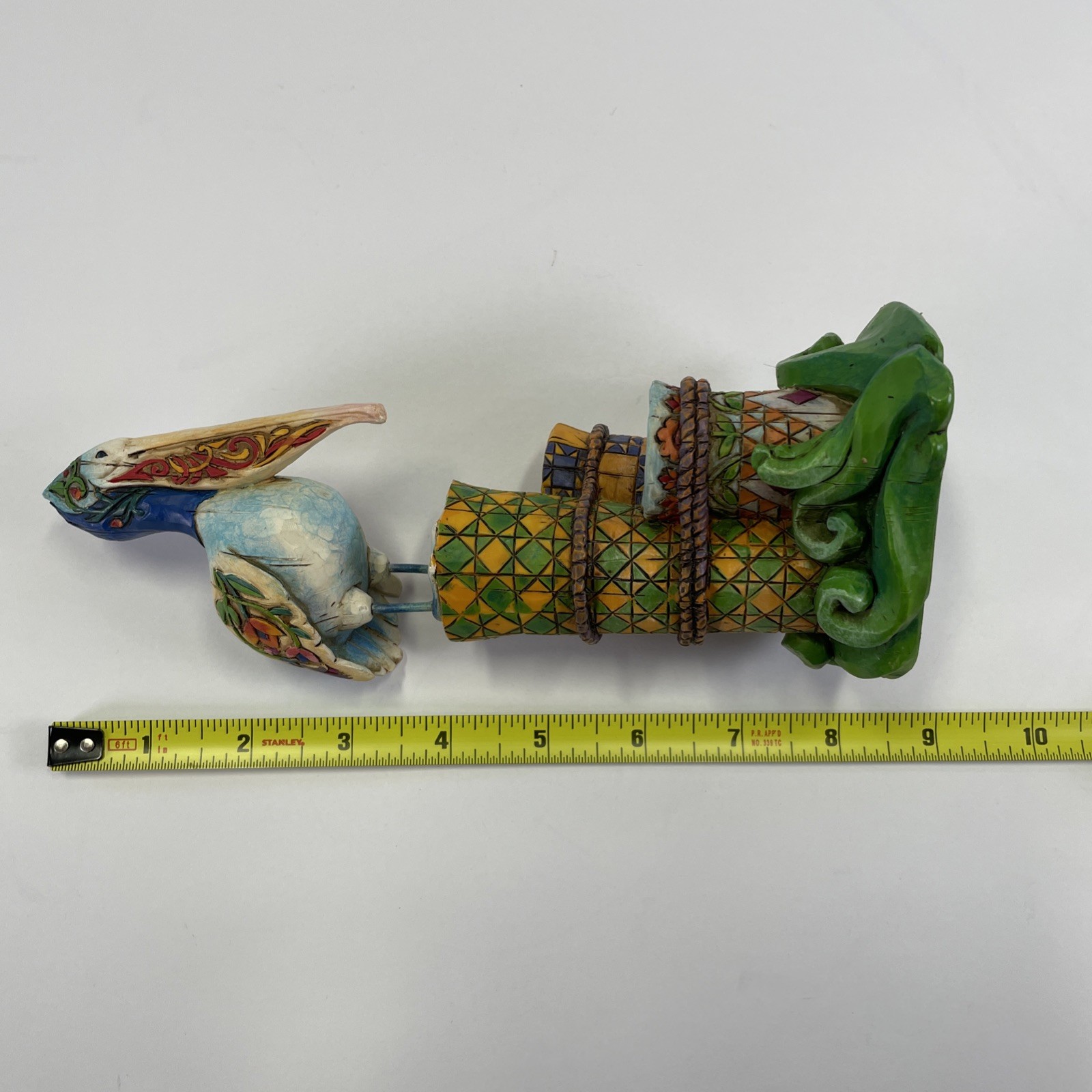 Jim Shore 2004 Seaside Sentinel Pelican on Post Figurine 118740 Shorelights 8.5″