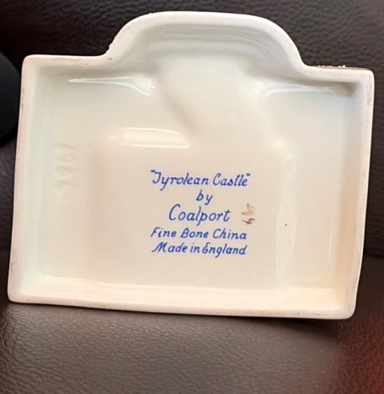 “Tyrolean Castle” by Coalport – fine bone china — made in England