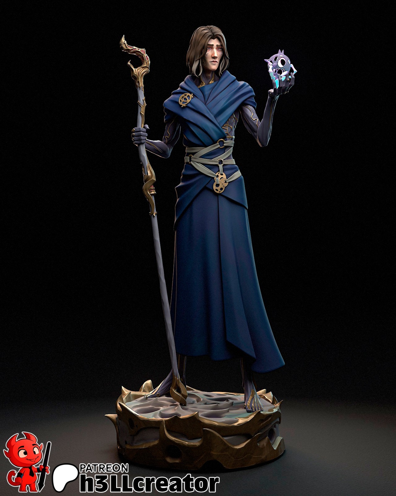 Viktor Figurine Arcane Hand Painted Model / DIY Kit 11 pcs