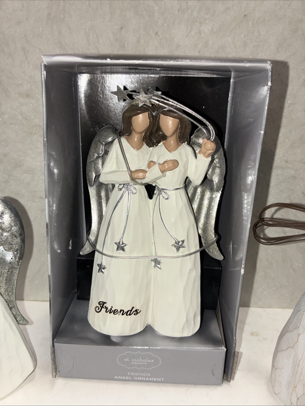 Mixed Lot of 3 Angels Xmas Ornaments ” Sisters” ” Friends “