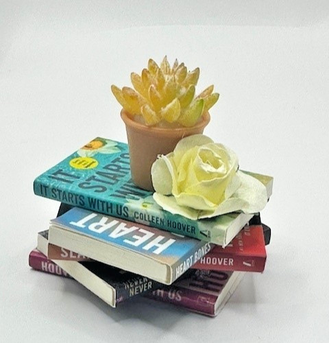 Mini Book Stack Trinket featuring ZURU Mini Brands Colleen Hoover Titles