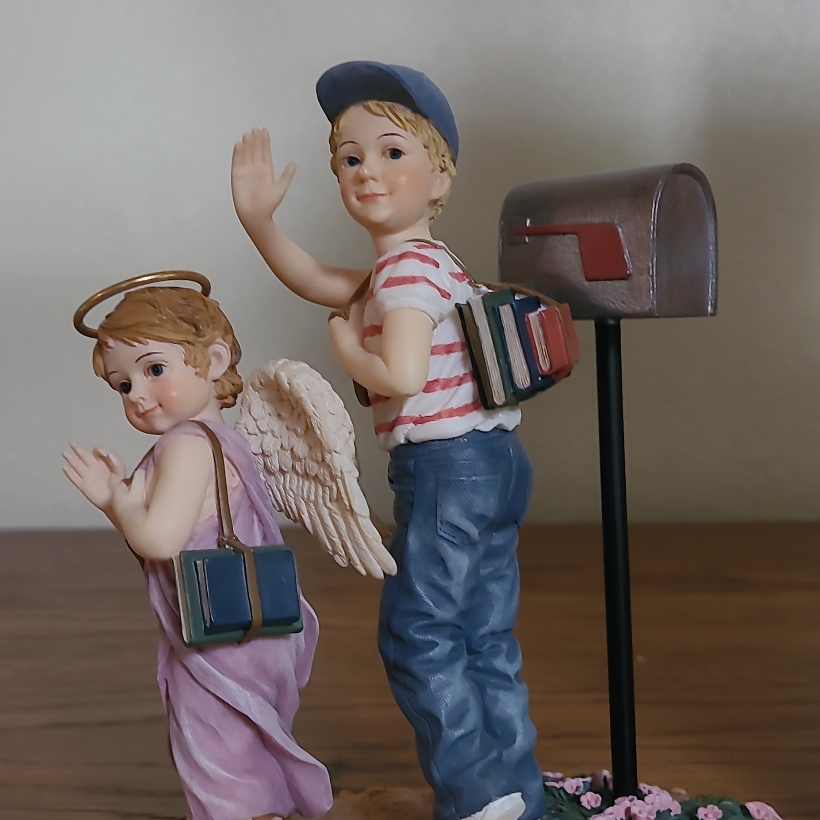 Bradford Editions Precious Little Treasures Angel Kids Mailbox Resin Signed 2003