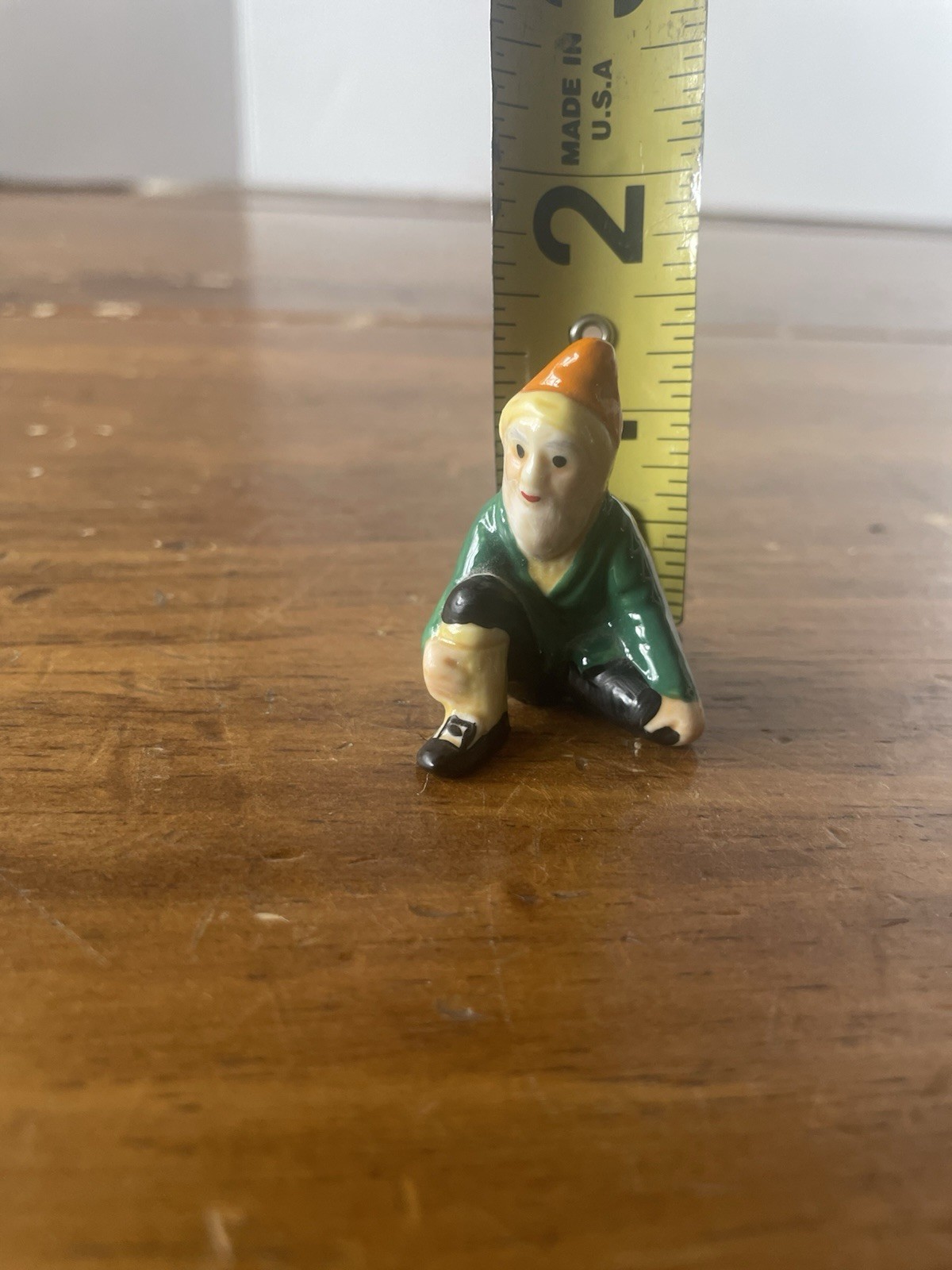 Vintage Muller Volkstedt Leprechaun Figurine Irish Dresden Porcelain Gnome