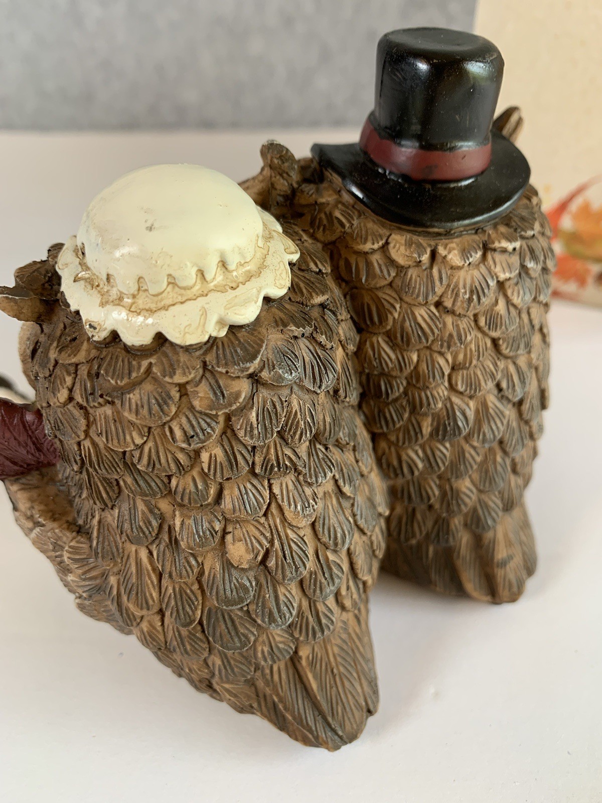 Harvest Owls Pilgrim Family Shelf Sitter Cracker Barrel fall decor THANKSGIVING