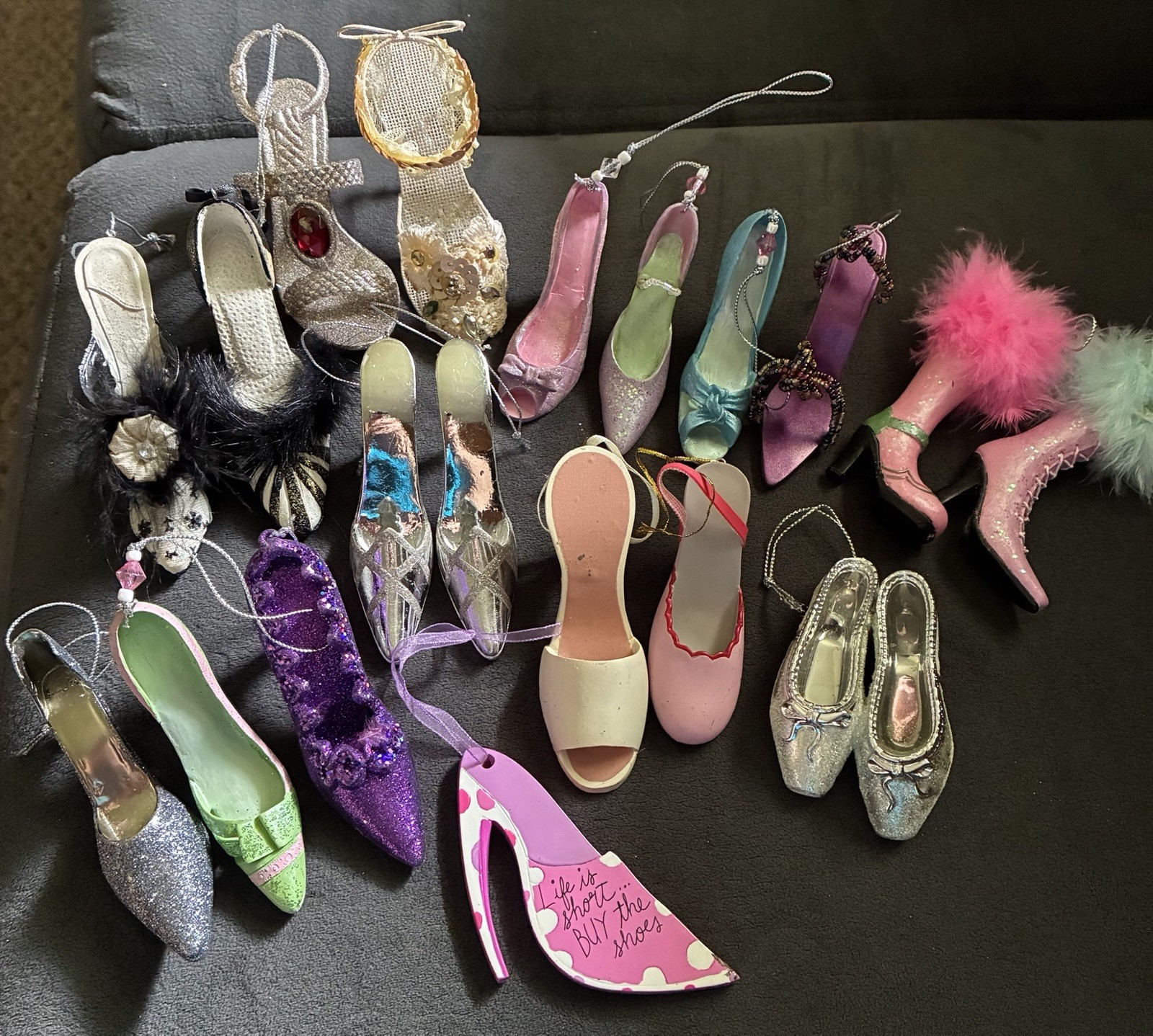 Lot of 19 Miniature Women’s Figurine Shoe Collection **See Photos. Unbranded