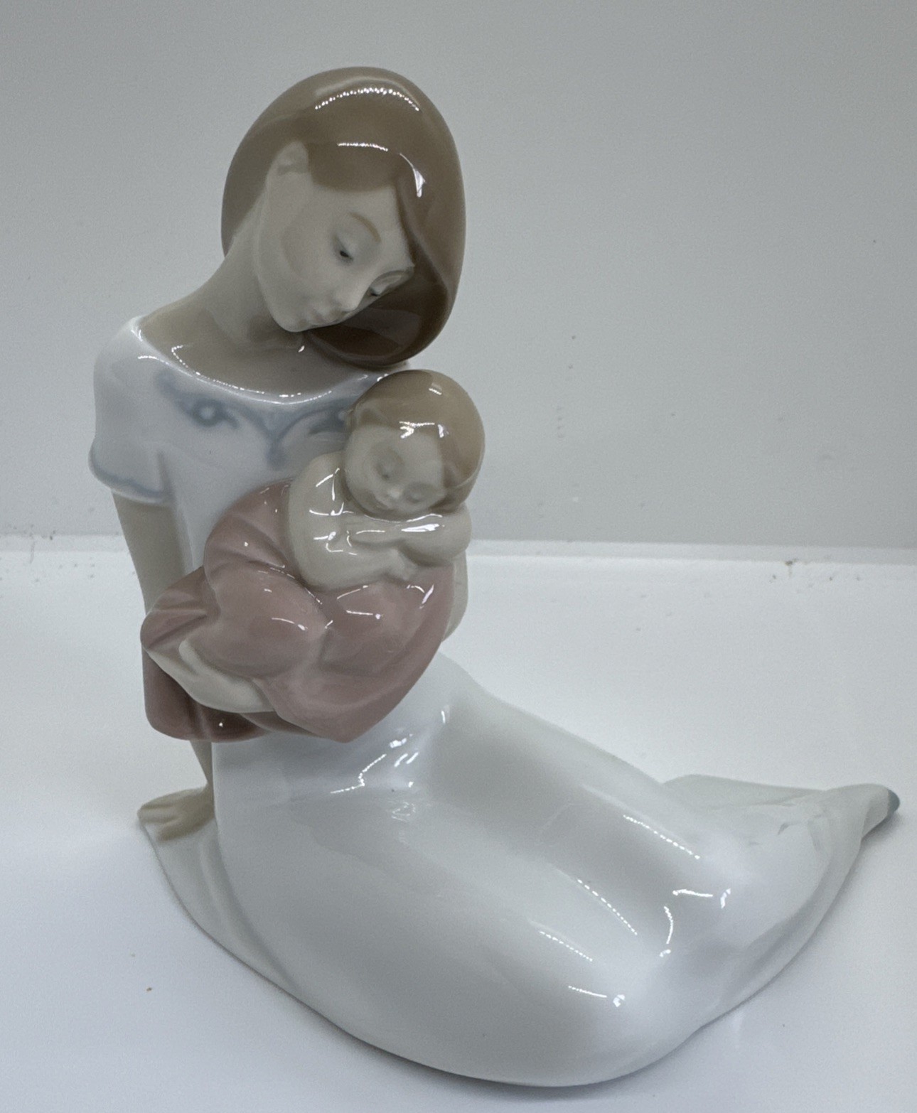 NAO BY LLADRO ~ LIGHT of My Days SPECIAL ED #1705 ~ MOTHER & BABY GIRL PINK