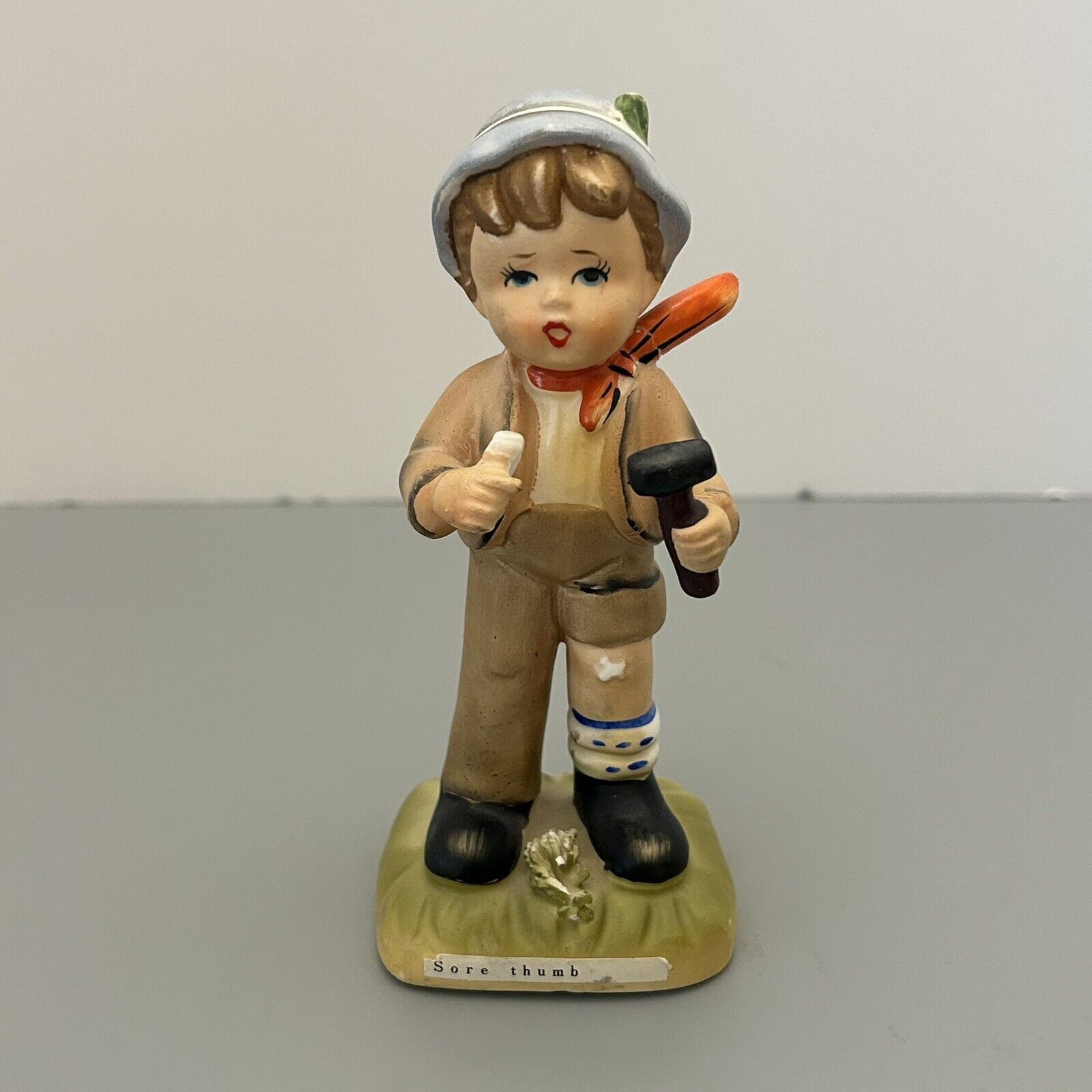 Erich Stauffer Sore Thumb Ceramic Boy Figurine Japan 8561 Vintage NO BOX