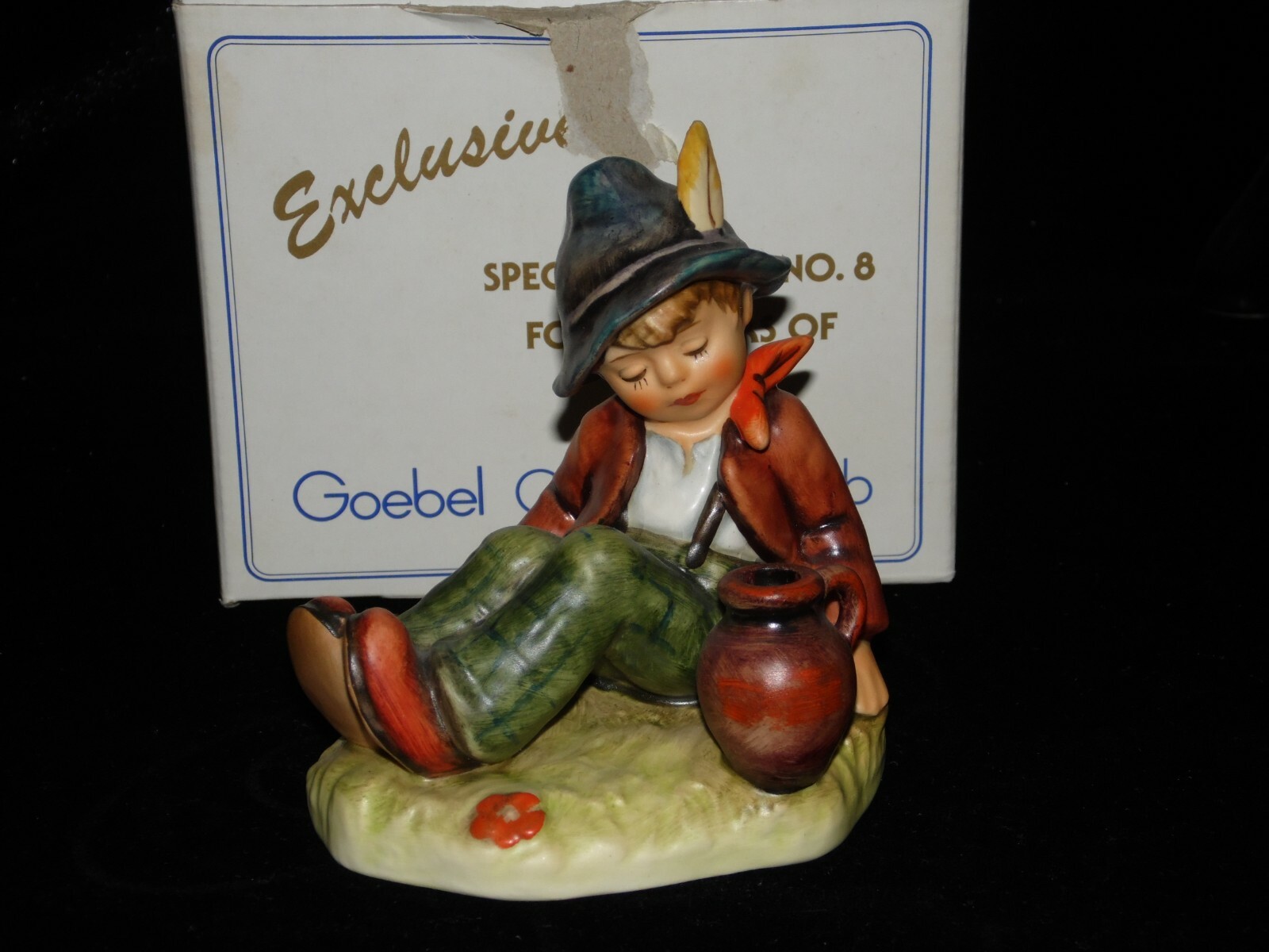 goebel hummel figurine # 409 COFFEE BREAK Large 4.50″ TMK 6 MIB