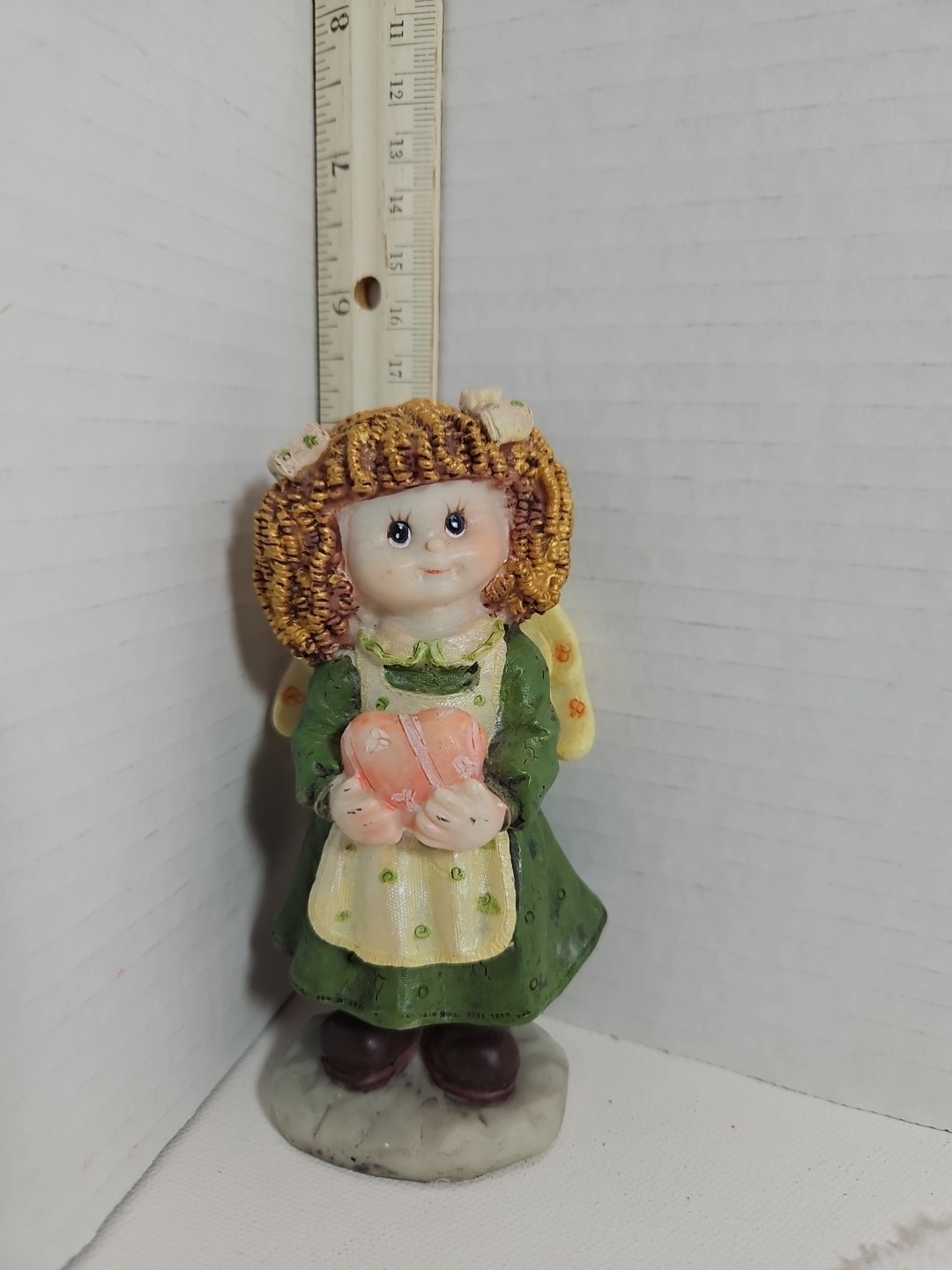 Sweet Irish Farm Girl with a Heart Figurine 5″