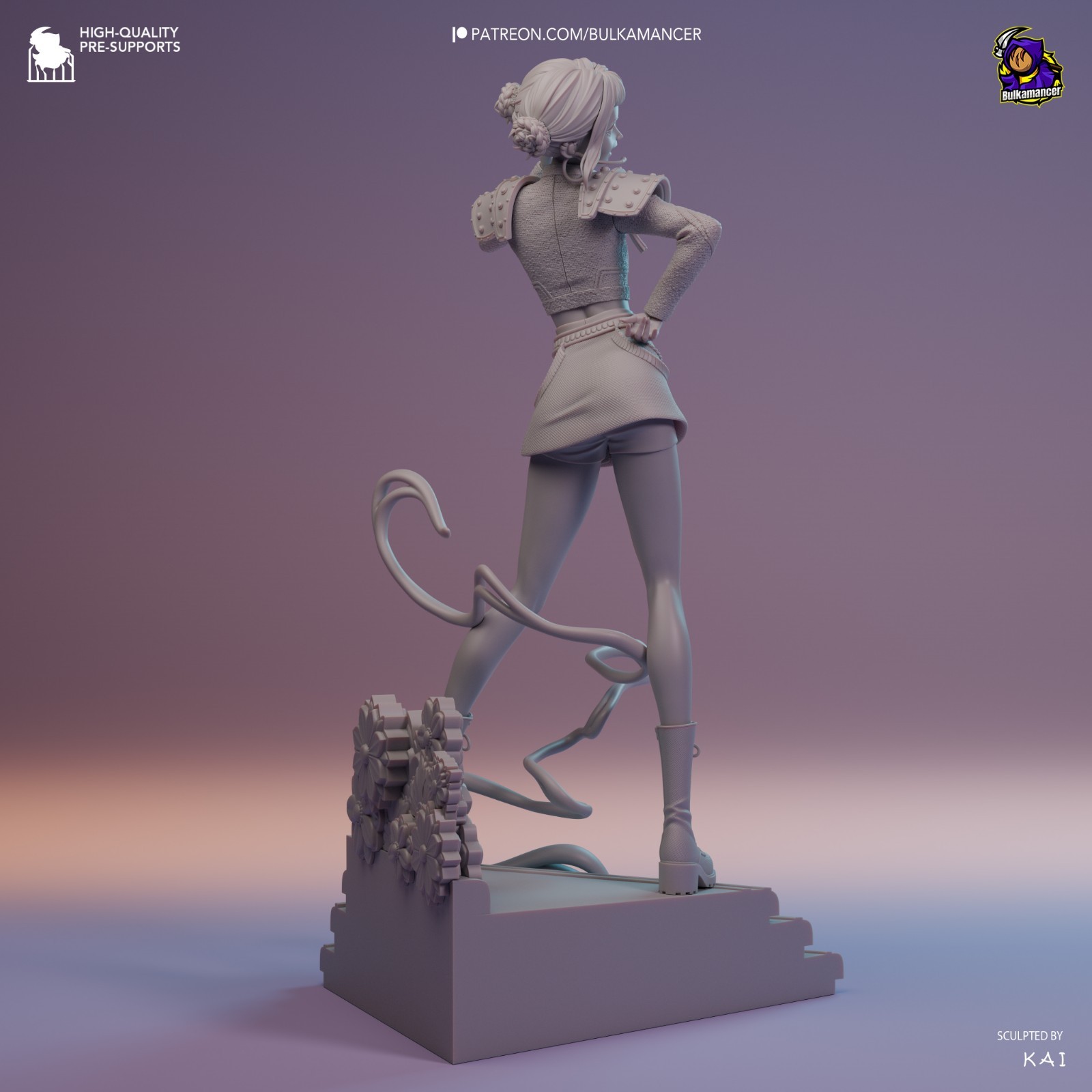 Zoey – K-Pop Demon Hunters 1/8 Scale Figure Statue 3D Print Model Kit Unpainted