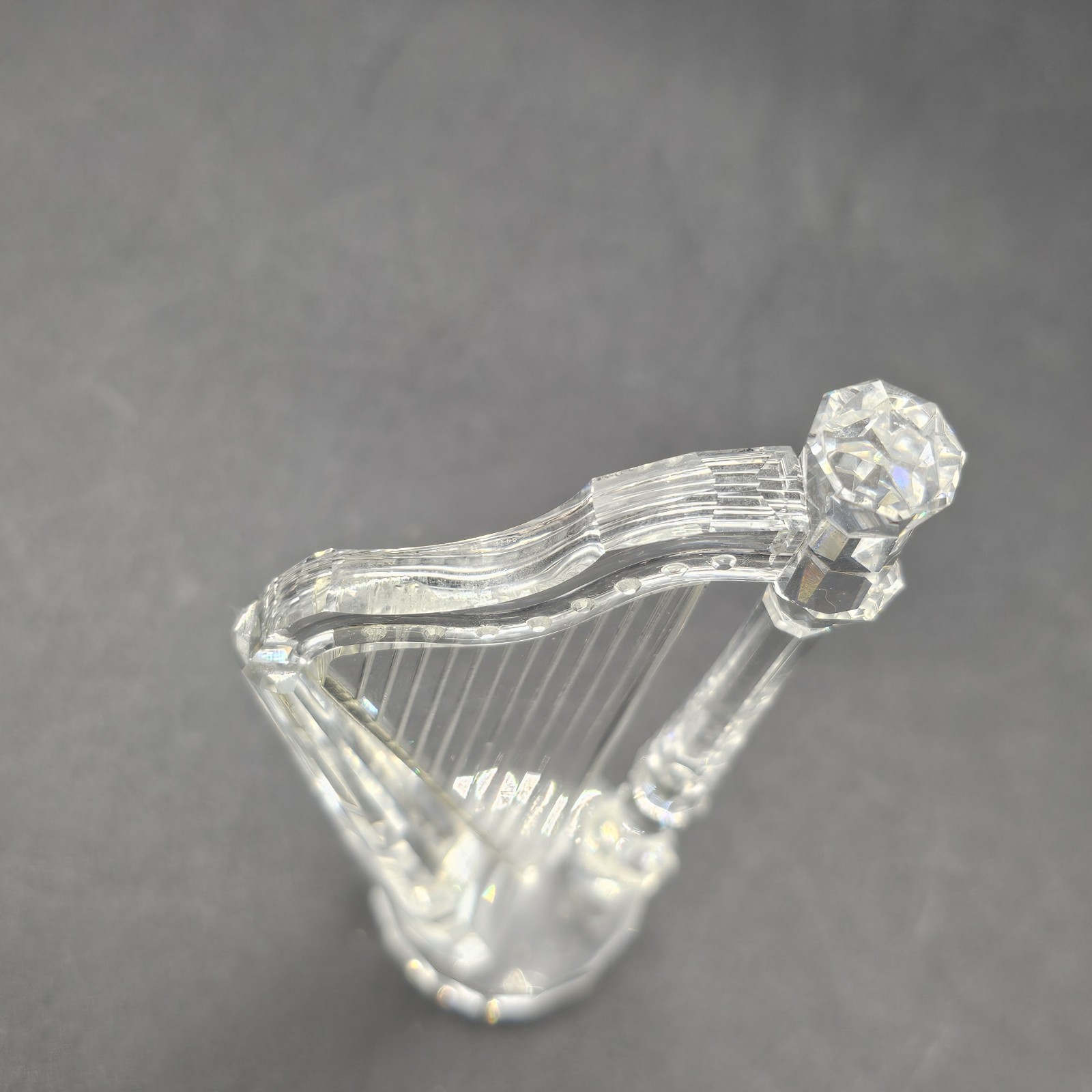 Swarovski Crystal Harp Figurine 169245 Musical Instrument Retired Unboxed 4″