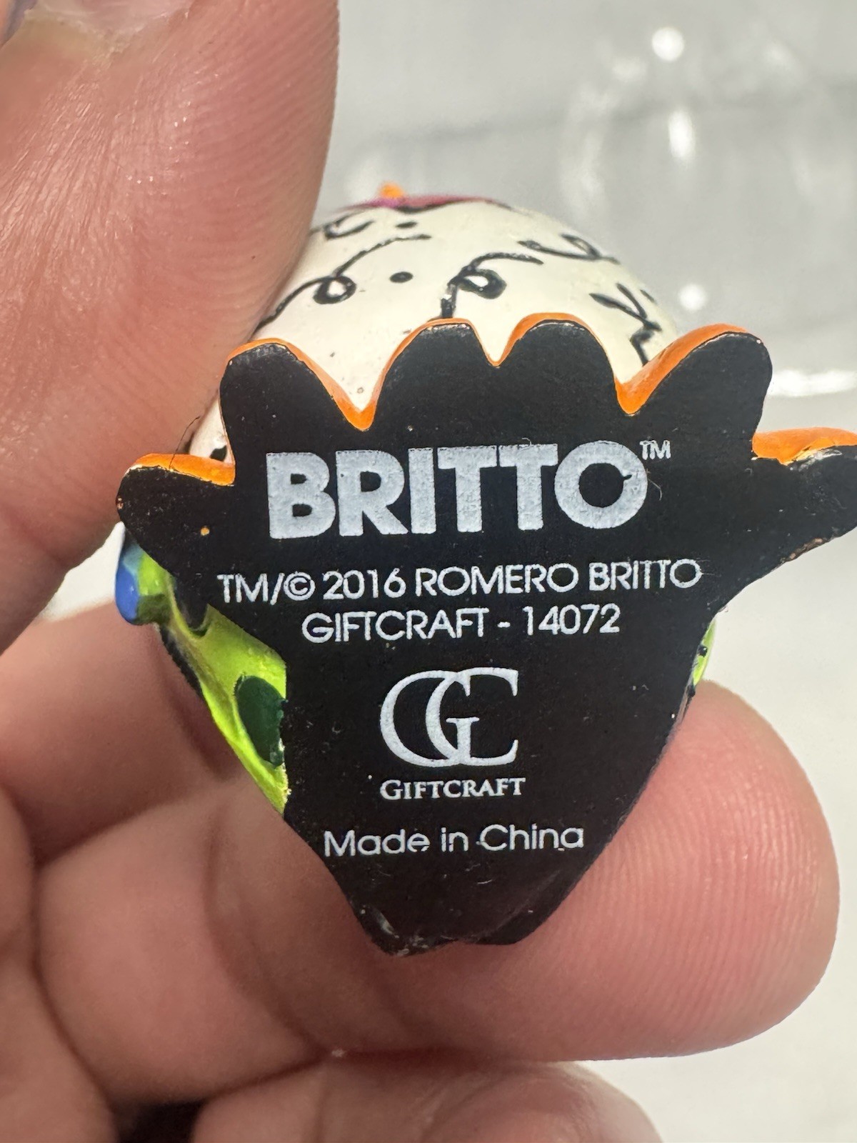 Romero Britto Giftcraft Ist edition penguin mini figurine. 2016 #334449