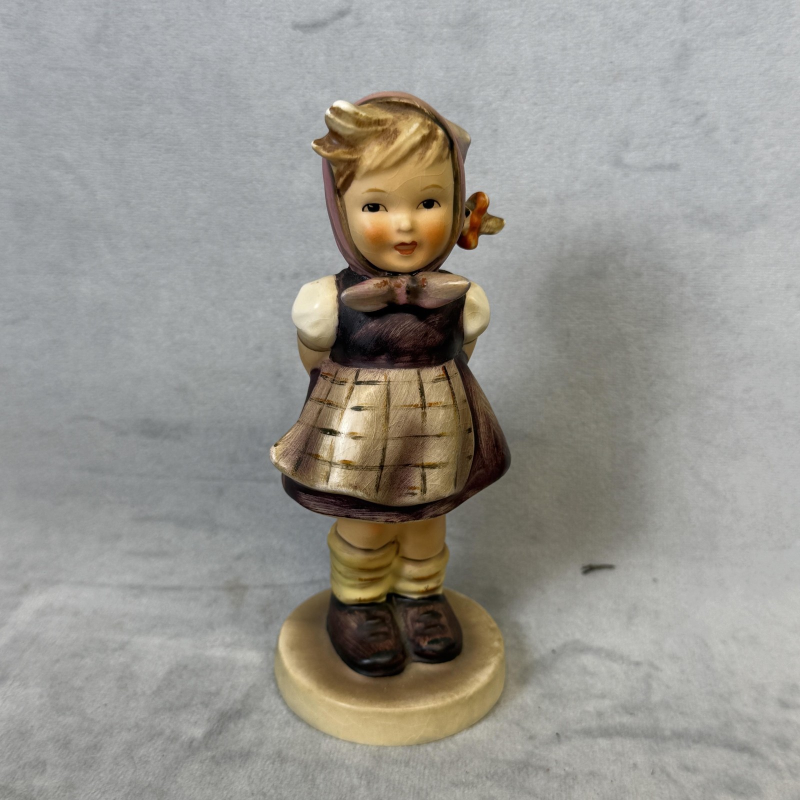 Vintage Goebel M.I. Hummel Which Hand Figurine Porcelain West Germany Marked