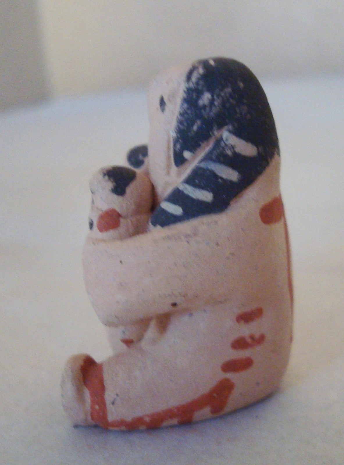 Miniature Southwestern Pottery Native American Storyteller Figurine Signe JM