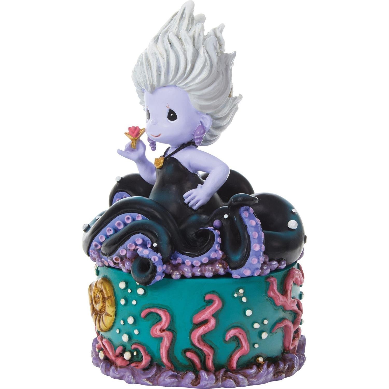 ❦ New PRECIOUS MOMENTS DISNEY Trinket Box URSULA Little Mermaid Villain Figurine