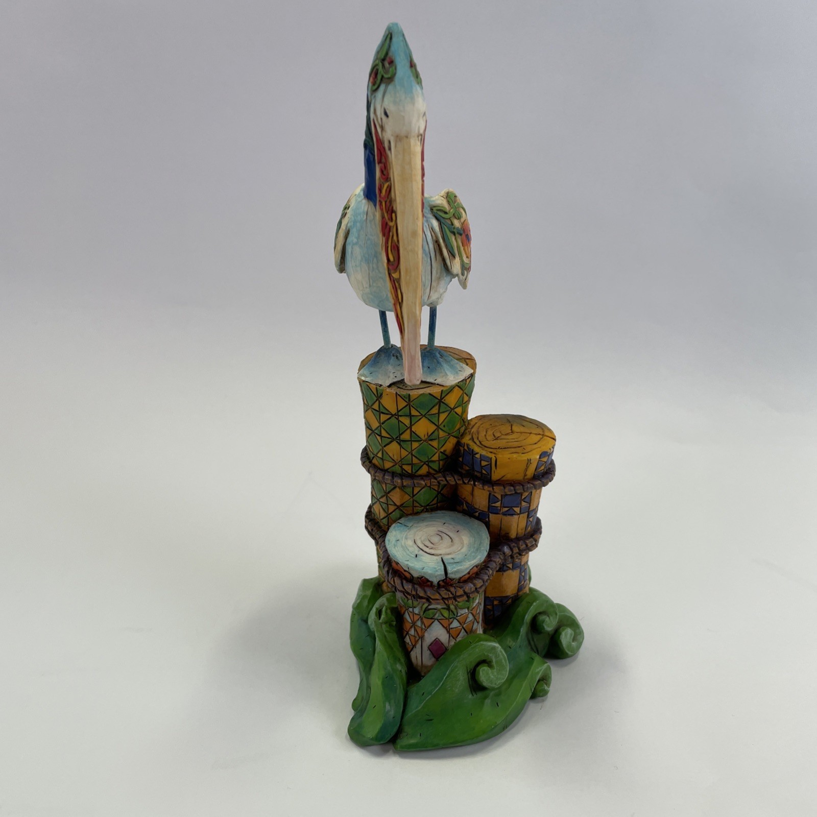 Jim Shore 2004 Seaside Sentinel Pelican on Post Figurine 118740 Shorelights 8.5″