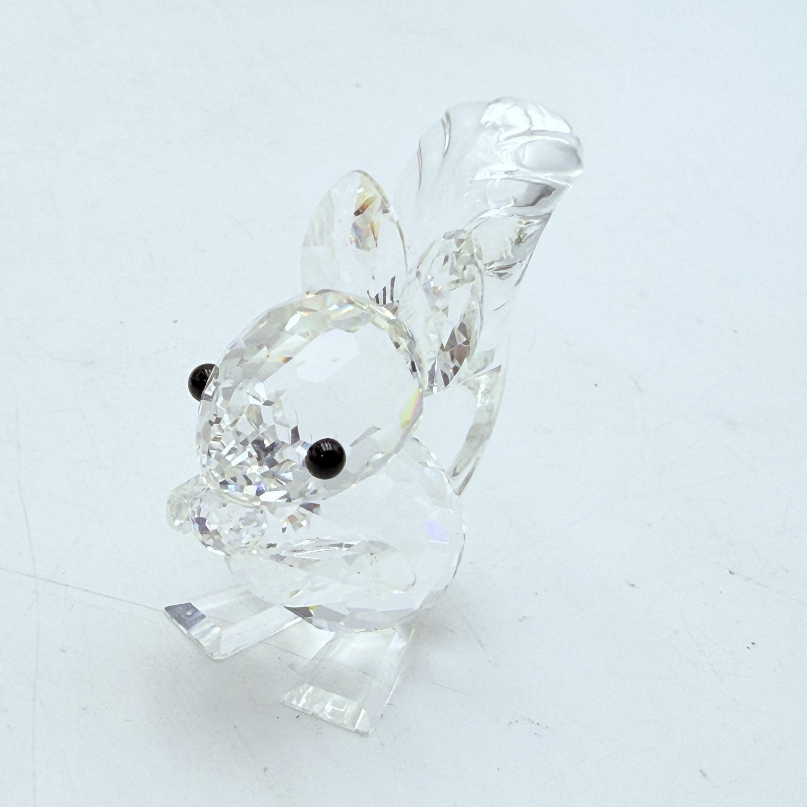 Swarovski Crystal Figurine Squirrel With Nut Vintage Tall Ears
