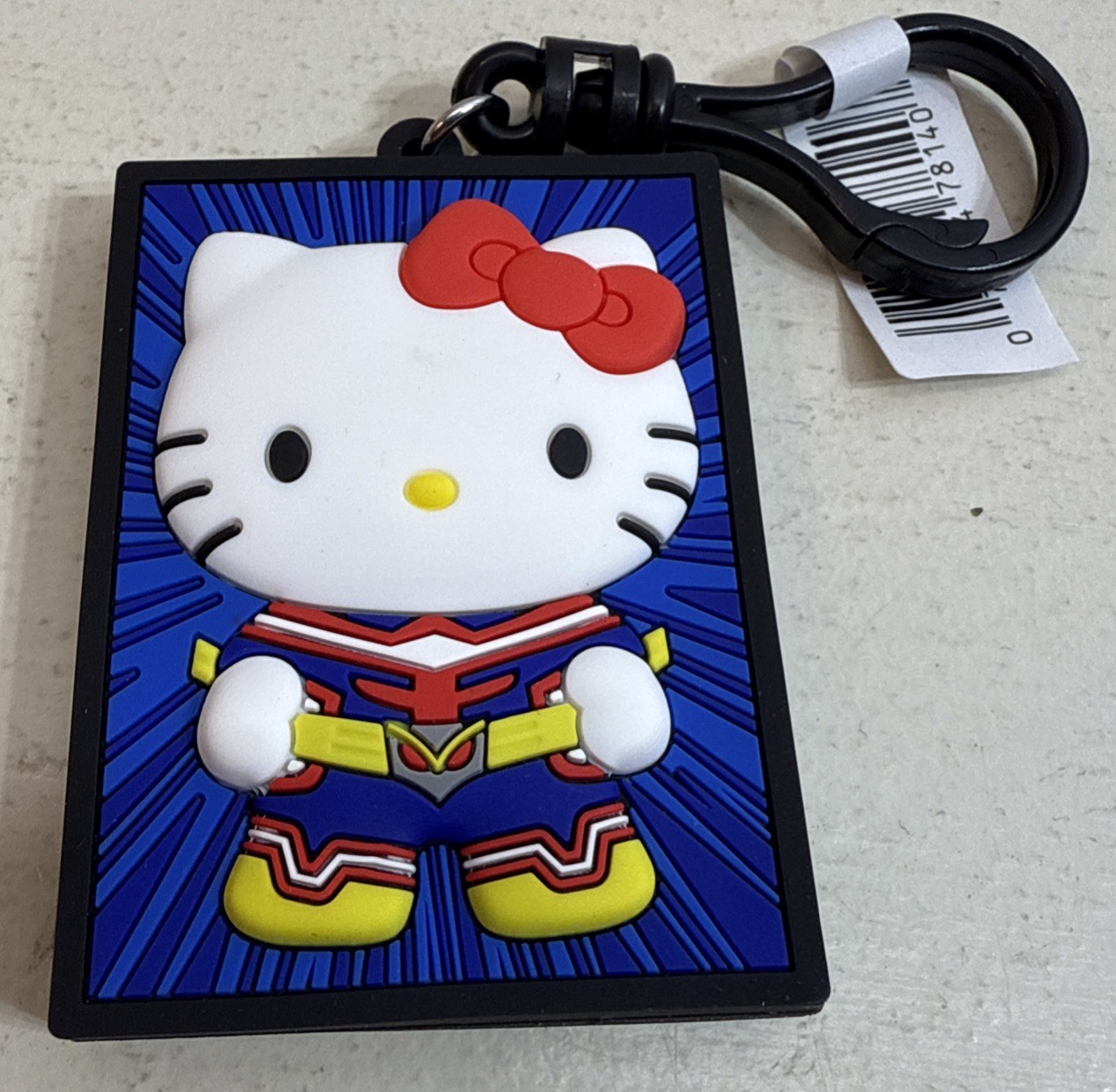 My Hero Academia Hello Kitty Figural Bag Clip Hello Kitty All Might Badge NEW