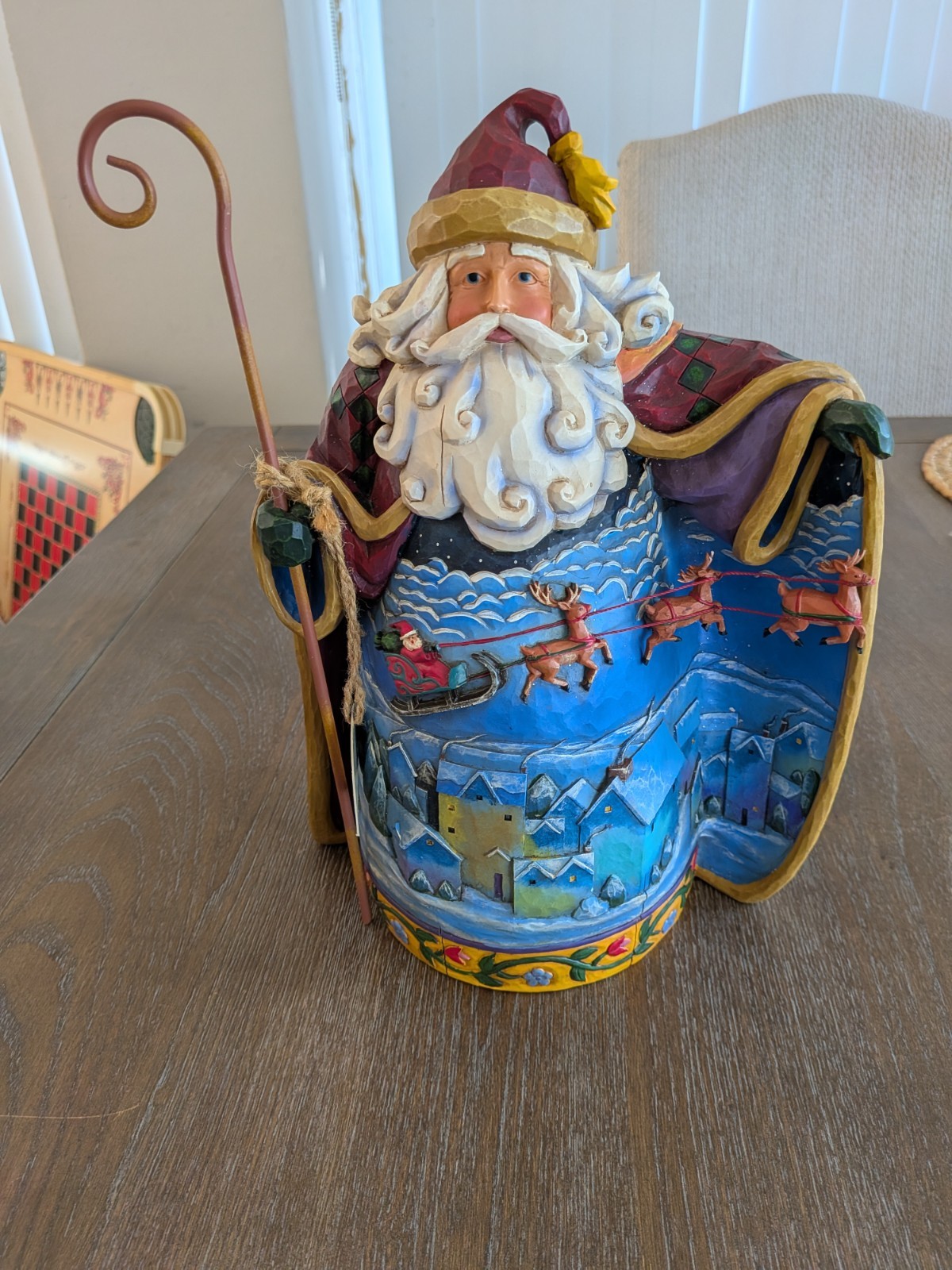 Jim Shore “Fly Away, Tiny Sleigh” Santa figurine 0000831 Heartwood Creek 2007