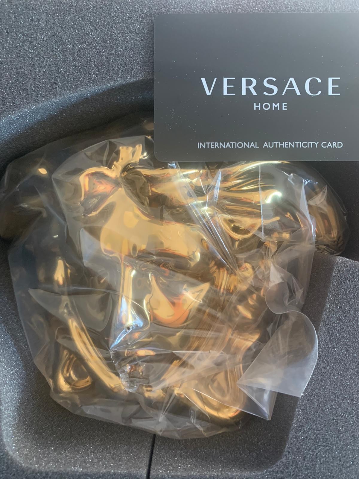 Versace by Rosenthal Medusa Grande Gold Vase 15 cm/5.9 inches
